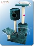 A4301 Dark Green Cat Furniture Tower pet tree condo