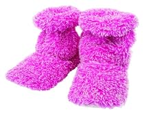 Aroma Home Fluffy Microwavable Feet Warmers - Pink