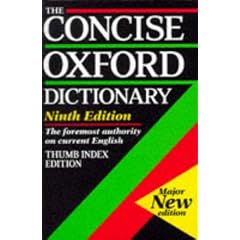 The Concise Oxford Dictionary of Current English: Thumb Index