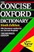 The Concise Oxford Dictionary of Current English: Thumb Index (Dictionary)