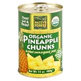 Native Forest Organic Pineapple Chunks, 14-Ounce Cans (Pack of 6)