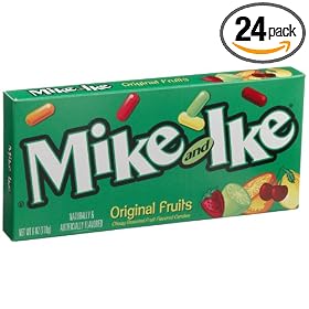 Mike and Ike Original Candy,  5 -Ounce Boxes (Pack of 24)