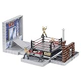 WWE Micro Aggression Crash and Bash Playset and Cage Includes Four FiguresIMAGE
