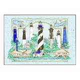 Heritage Puzzle Florida Lighthouse Collage 550 Piece Jigsaw Puzzle