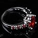 YAZILIND Valentine's Day Jewelry Women Crystal Wedding Anniversary Party Ring For Women