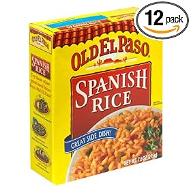 Old El Paso Sides, Spanish Rice, 7.6-Ounce Boxes (Pack of 12)