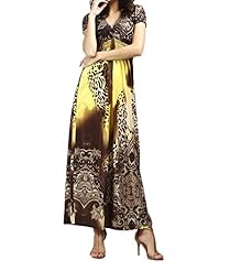 Sexy V-neck Leopard Print Maxi Dress 