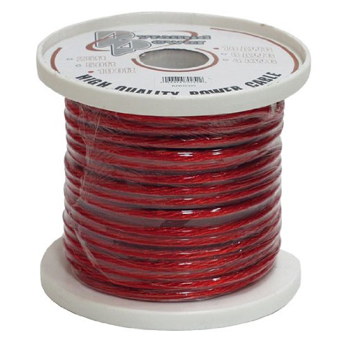 Pyramid RPR8100 8 Gauge Power Wire 100 feet OFC Clear RedB000CHTHA0