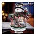 Thomas Kinkade Holiday Lights Snowman Figurine by The Bradford Editions