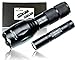 LAST MAN Tactical Opti-Flood Adjustable Beam LED Flashlight Kit - 2 Preimum Tactical Flashlights with Ultra Bright Cree LEDs and High-Powered Rechargeable Lithium-Ion Batteries