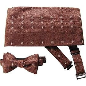 Joseph Abboud Mens 9132 Silk Cummerbund and Bow Tie Set Cummerbunds