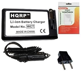 HQRP Compact Wall Battery Charger for Kodak EasyShare P850, P880, Z730, Z7590, Z760 Digital Camera Replacement plus LCD Screen Protector