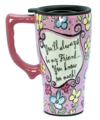 Spoontiques Friend Ceramic Travel Mug On Sale