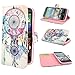 Leathlux Painting Art Design Wallet PU Leather Stand Flip Case Cover for HTC One (M8) / HTC One (M8) CDMA