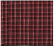 Durable Flat Weave 100% Cotton Red Plaid Tablecloth 60x60 Inches