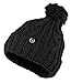 Wonderful Fashion Women's Winter Warm Thick Oversize Cable Knitted Beaine Hat with Pom Pom