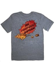 Apparel: Big Trouble in Little China Pork Chop Express Heather Gray Mens Tee T-Shirt (Large)