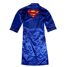 Superman Logo Big and Tall Satin Robe for men