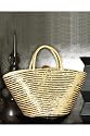 Spiegel Sequined Straw Bag