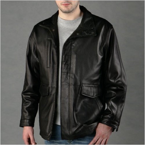 Buy BGSD Men’s New Zealand Lambskin Leather Hipster Jacket – Regular & Tall