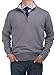 Bianco B Men's Mock Neck 1/4 Zip Sweater Relaxed Fit
