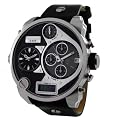 Diesel - DZ7125 - Montre Homme - Quartz Analogique - Bracelet en Cuir - Argent / Noir