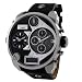 Diesel - DZ7125 - Montre Homme - Quartz Analogique - Bracelet en Cuir - Argent / Noir
