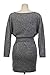 DEARCASE Sexy Womens Long Sleeve Pullover Slim Wrap Sweater Mini Dress with Belt