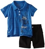 Kenneth Cole Baby-boys Infant Printed Stripe Polo And Short