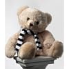 Super Soft Bear with Black/White Scarf 62cm