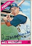 Bill Mazeroski Autographed/Hand Signed 1966 Topps No.210 Pittsburgh Pirates Baseball Card