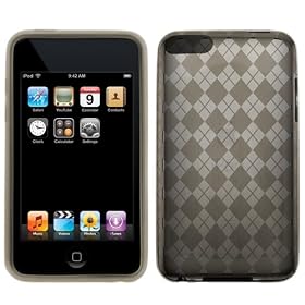 GTMax Durable Gel Skin Protector Case - Black Checker For Apple iPod Touch 8GB 32GB 64G 3rd 3G Generation NEWEST MODEL