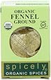 Spicely Organic Fennel Seeds Ground - Compact