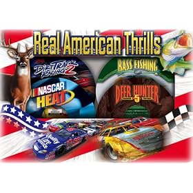 Real American Thrills: Dirt Track Racing 2 / Nascar Heat / Bass Fishing 2003 / Deer Hunter 5