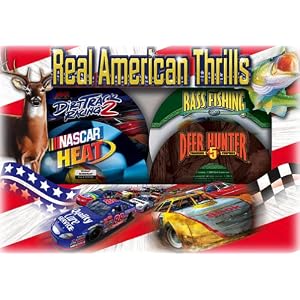 Real American Thrills: Dirt Track Racing 2 Nascar Heat Bass Fishing 2003 Deer Hunter 5 by Atari