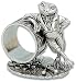 Reed & Barton Silverplated Figural Napkin Ring, Mr. Frog with Drum