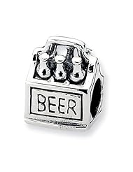 Sterling Silver Reflections 6-pack Beer Bead