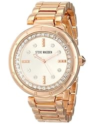 Steve Madden Womens SMW00060-03 Analog Display Quartz Rose Gold Watch