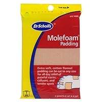 Dr. Scholl's Molefoam Padding, Men's and Women's, 2-Count Packages (Pack of 8)