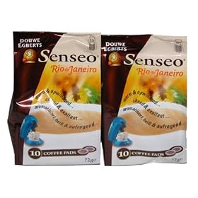 Douwe Egberts Senseo Coffee Pods. Rio de Janeiro Flavour. 20 pods