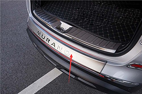 Salusy Outer Rear Bumper Sill Plate Protector Guard Cover For Nissan Murano 2015 2016