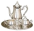 Reed & Barton Silver-plated Gadroon Silver-plated 4 Piece Coffee Set