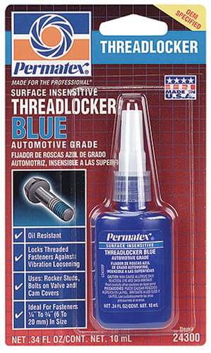 Permatex 24300 Surface Insensitive Threadlocker Blue, 10 ml Bottle