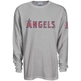 Reebok Los Angeles Angels of Anaheim Ash Faded Logo Long Sleeve Thermal T-shirt