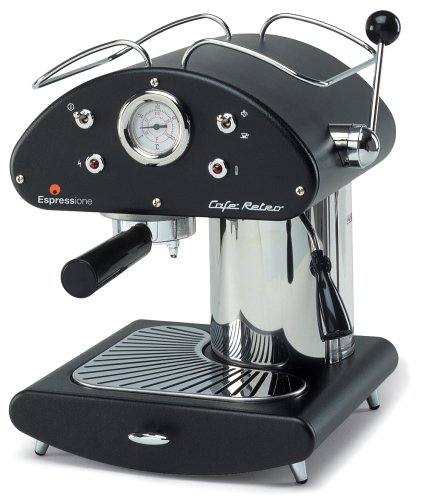 Espressione 1385B Cafe Retro Espresso Machine, Black