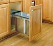 Rev-A-Shelf 8-785-30-DM2SS 30 Liter Door Mount Pull-Out Waste Container - Stainless Steel