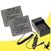 Two Halcyon 1400 mAh Batteries and Charger Kit for Canon NB-4L and Canon PowerShot Elph 100 HS, 300 HS, SD1000, SD1100 IS, SD1400 IS, SD200, SD300, SD40, SD400, SD430, SD450, SD600, SD630, SD750, SD780 IS, SD940 IS, SD960 IS, TX1