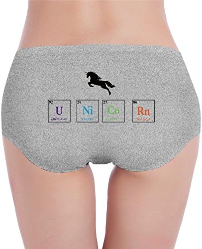 Women's Sexy Soft Unicorn Of Periodic Table Panty S Ash