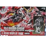 Gundam HGUC RX-0 Unicorn Gundam (Destroy Mode) + Head Display Base