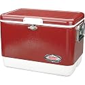 Coleman 54-Quart Steel Painted Cooler (Red)